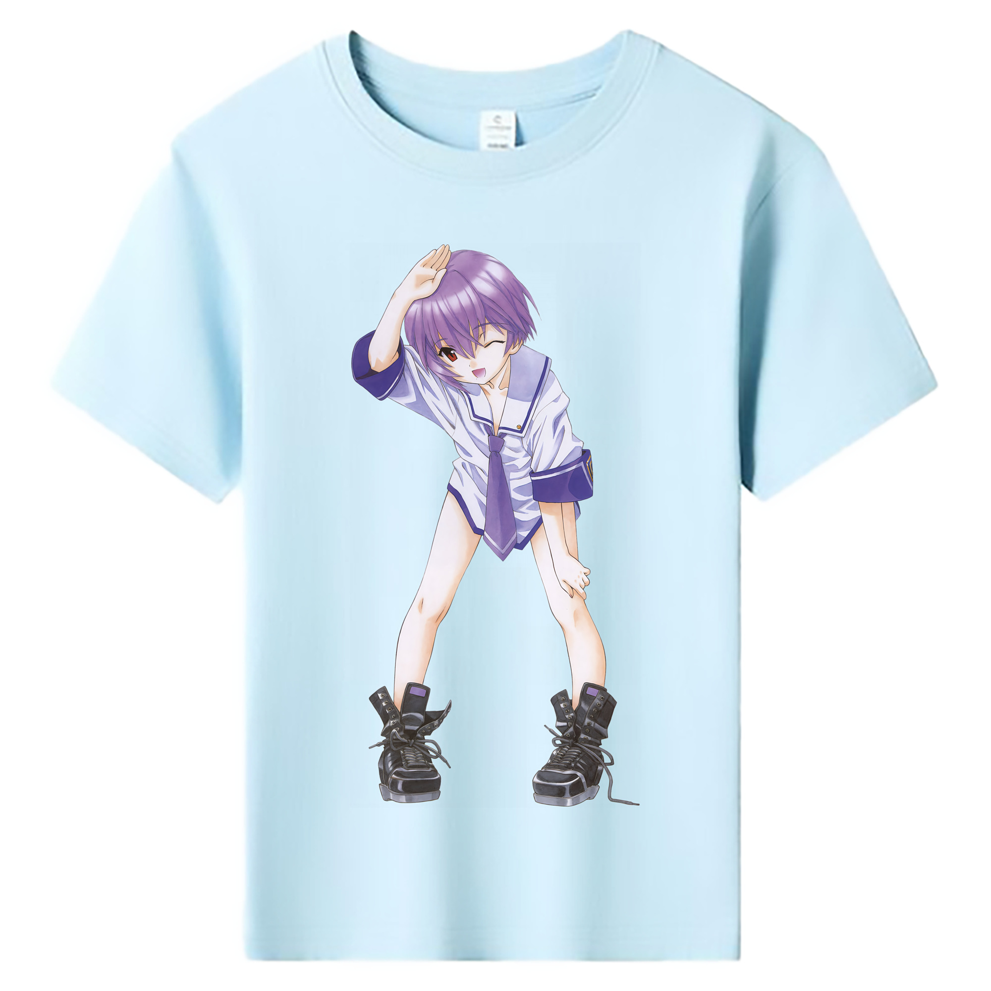 （画像用） EVA 新世紀エヴァンゲリオン 綿100％キッズTシャツ（フロントプリント）